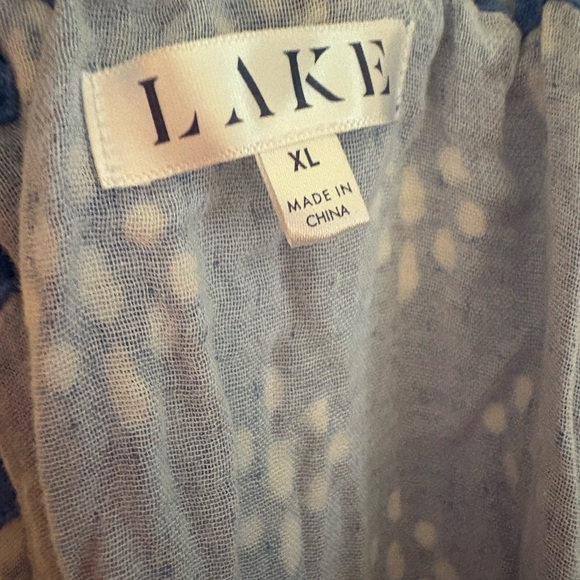 Blue Patterned Sleeveless Dress - Picture 4 of 5